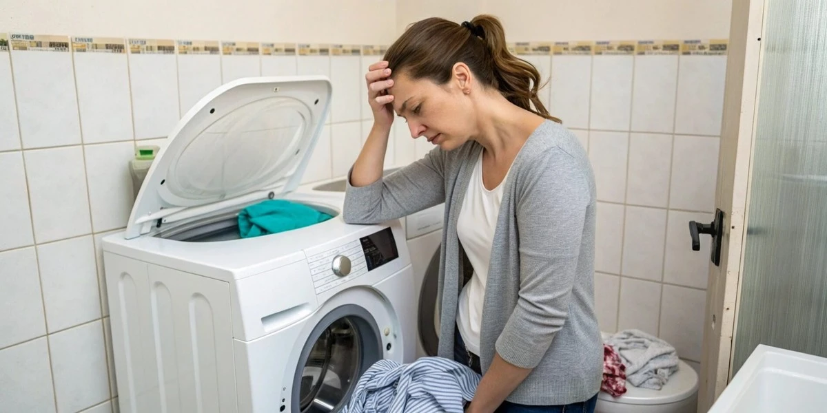 Czarna guma w pralce? Ten domowy trik za 2 złote kasuje odór w 1 cykl