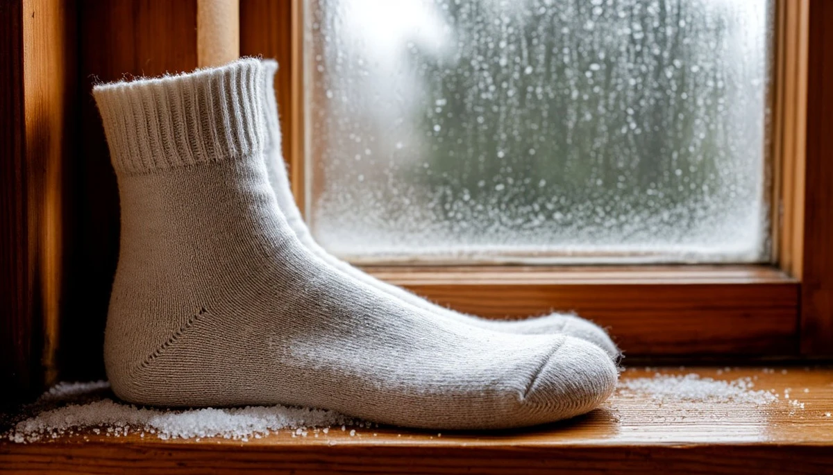 Dlaczego doświadczone gospodynie kładą skarpetkę z solą na parapecie