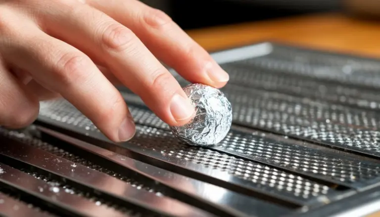 Dlaczego warto potrzeć starą tarkę kulką z folii aluminiowej