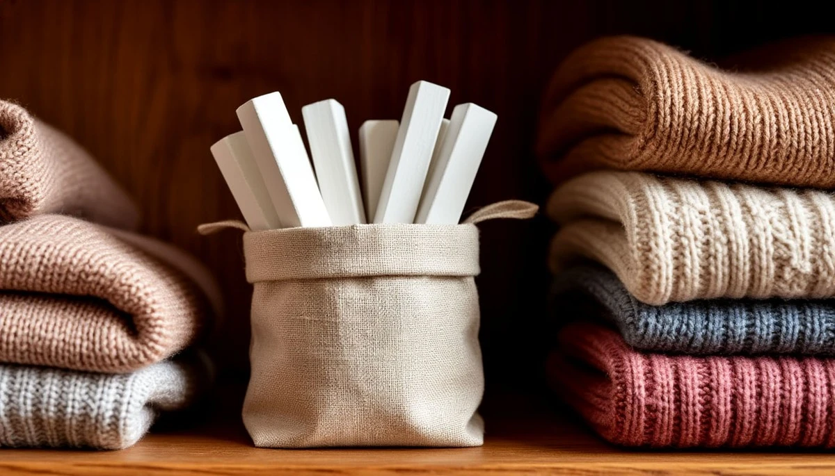 Dlaczego warto trzymać kawałek kredy w szafie obok ubrań