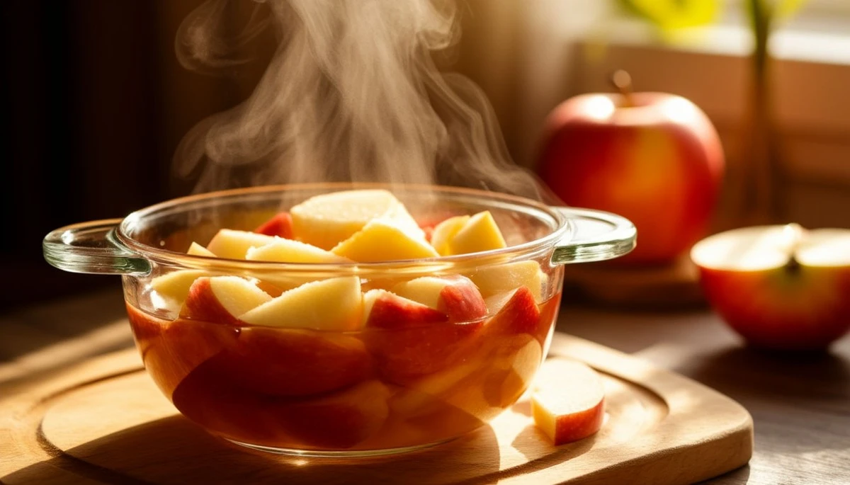 Dlaczego warto wrzucić jabłko do wrzątku przed snem