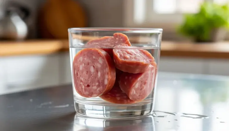 Dlaczego warto wrzucić kawałek kiełbasy do szklanki z wodą przed kolacją