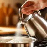 Dlaczego warto wsypać dwie łyżki mąki do brudnego czajnika