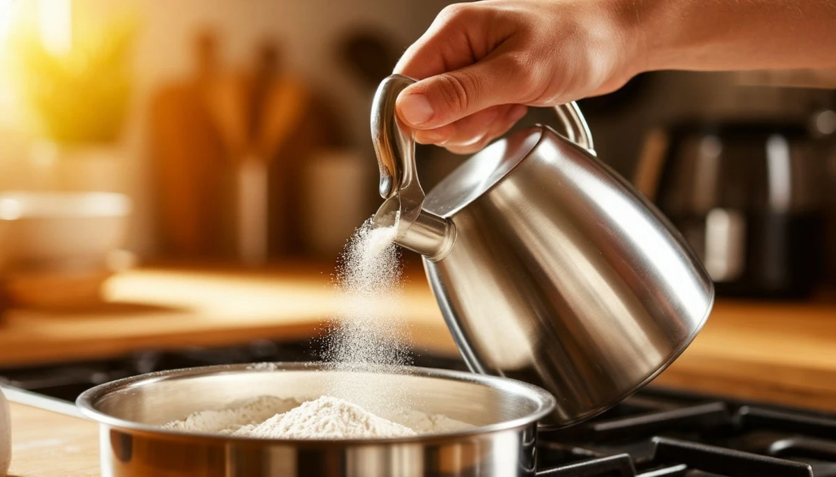 Dlaczego warto wsypać dwie łyżki mąki do brudnego czajnika